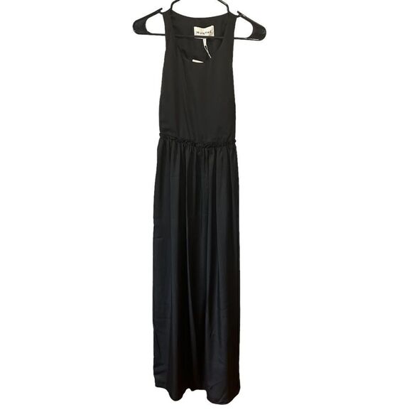 REVOLVE Munthe Villima Maxi Dress, Lightweight Charmeuse Pleated Skirt Ruffle - Picture 5 of 12